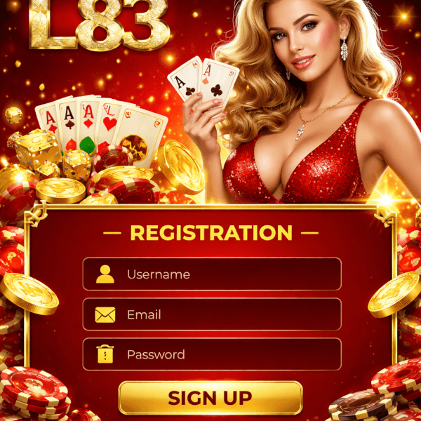 L83 user login interface for online casino entertainment and game selection